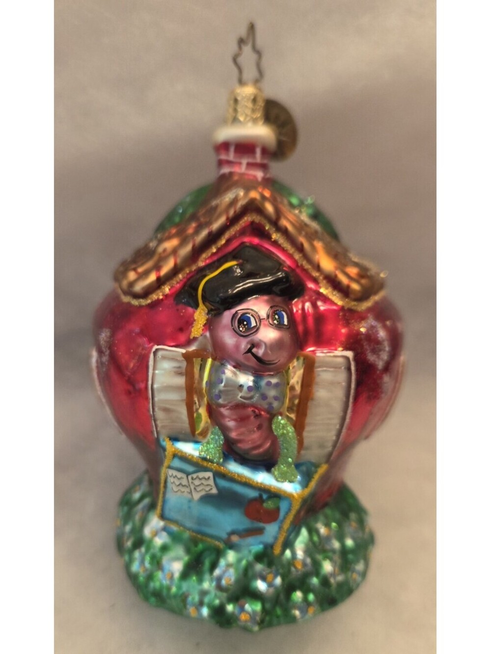 Christopher Radko Core Of Knowledge Handpainted Glass Ornament, 5”,  MINT